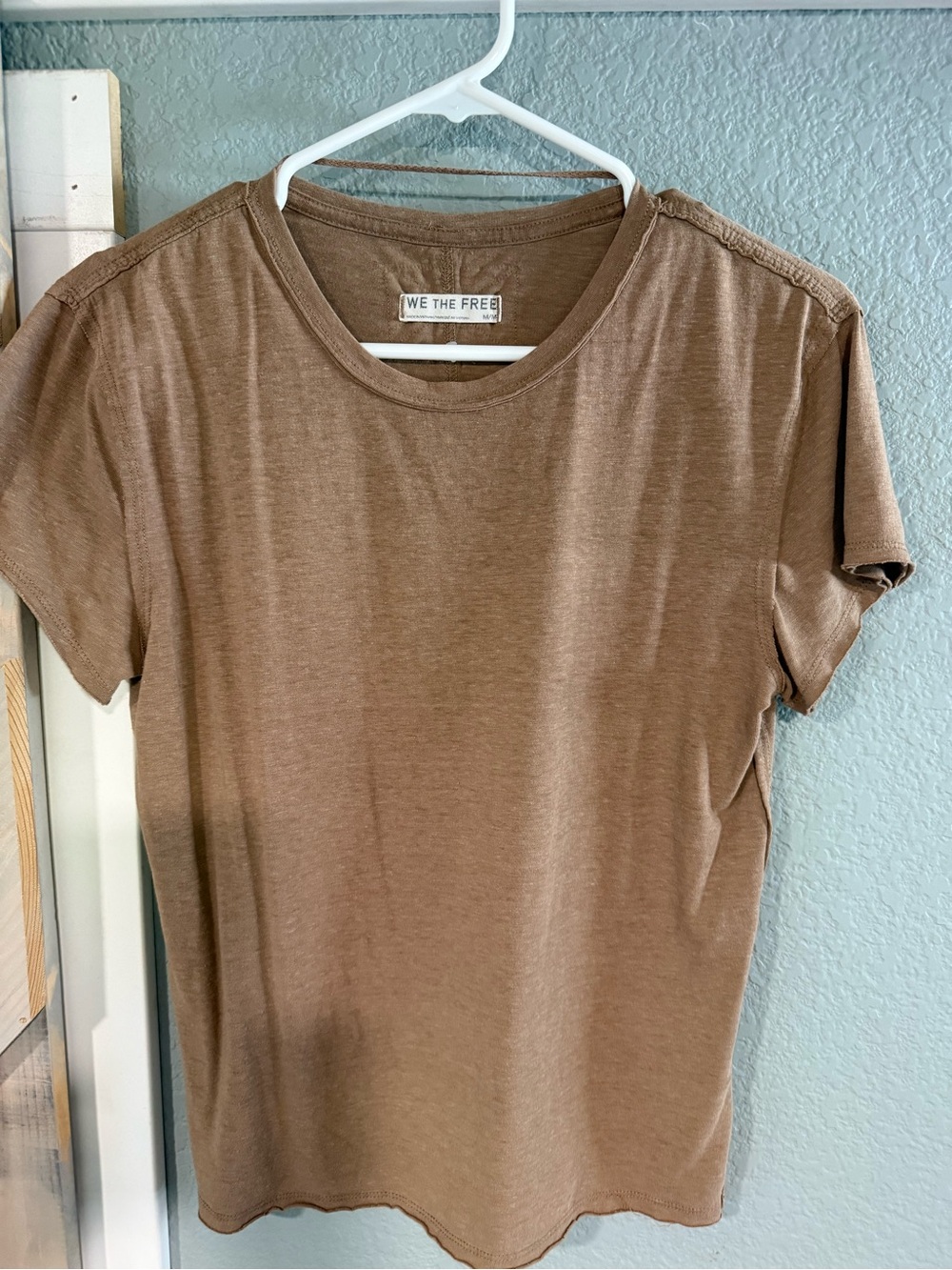 We The Free Short Sleeve Crewneck Tee in Brown